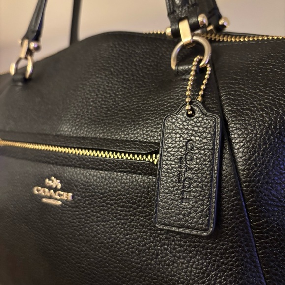 💖HOST PICK!💝 COACH Prairie Satchel in Black Pebbled Leather! EUC! - Picture 2 of 14